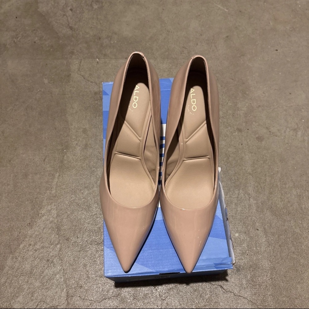 Aldo Stessy 2.0 Pillow Walk Heels Size 13 Nude - Picture 2 of 5